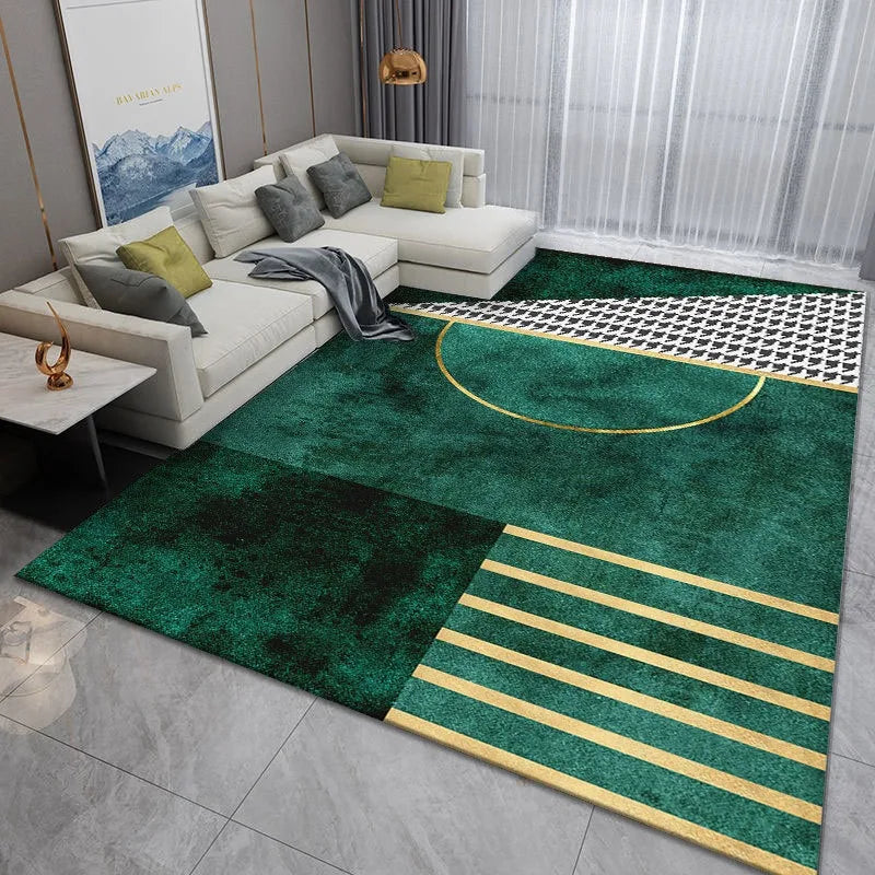 tapis moderne vert
