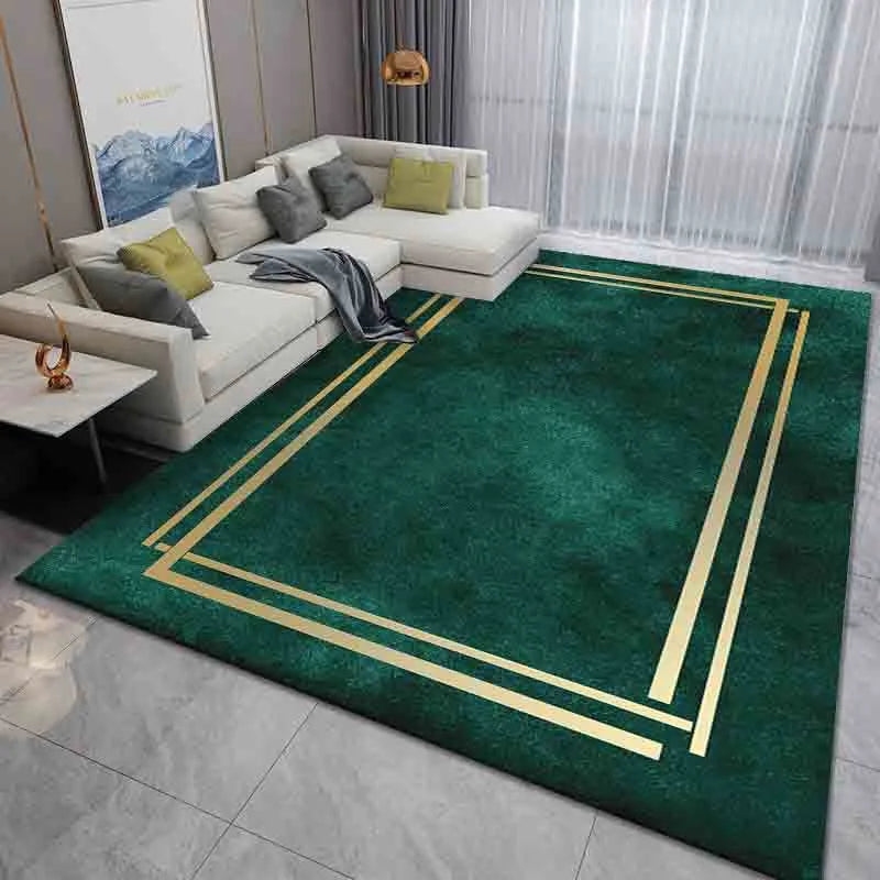 tapis moderne vert