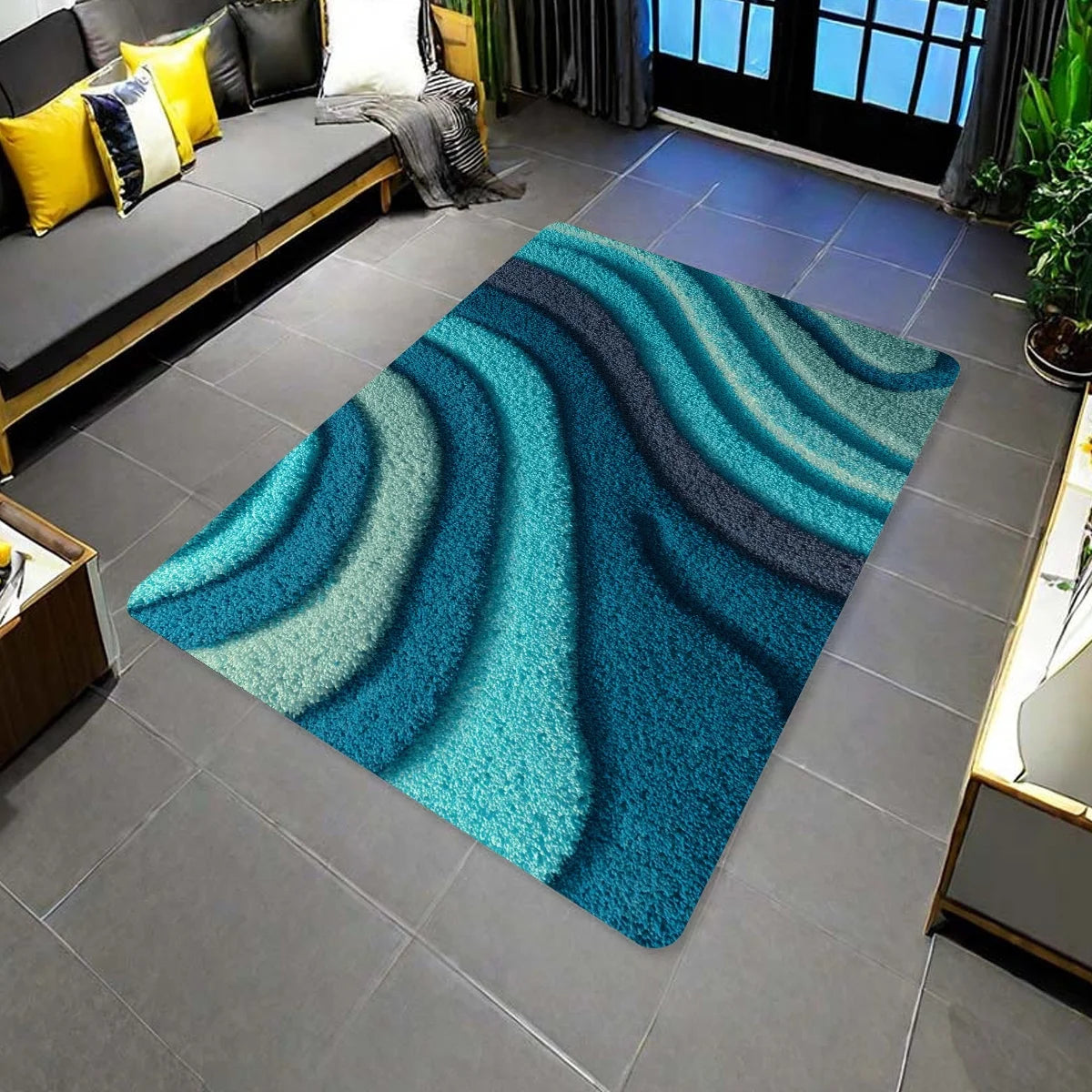 tapis motif moderne