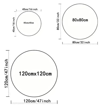 tapis rond moderne
