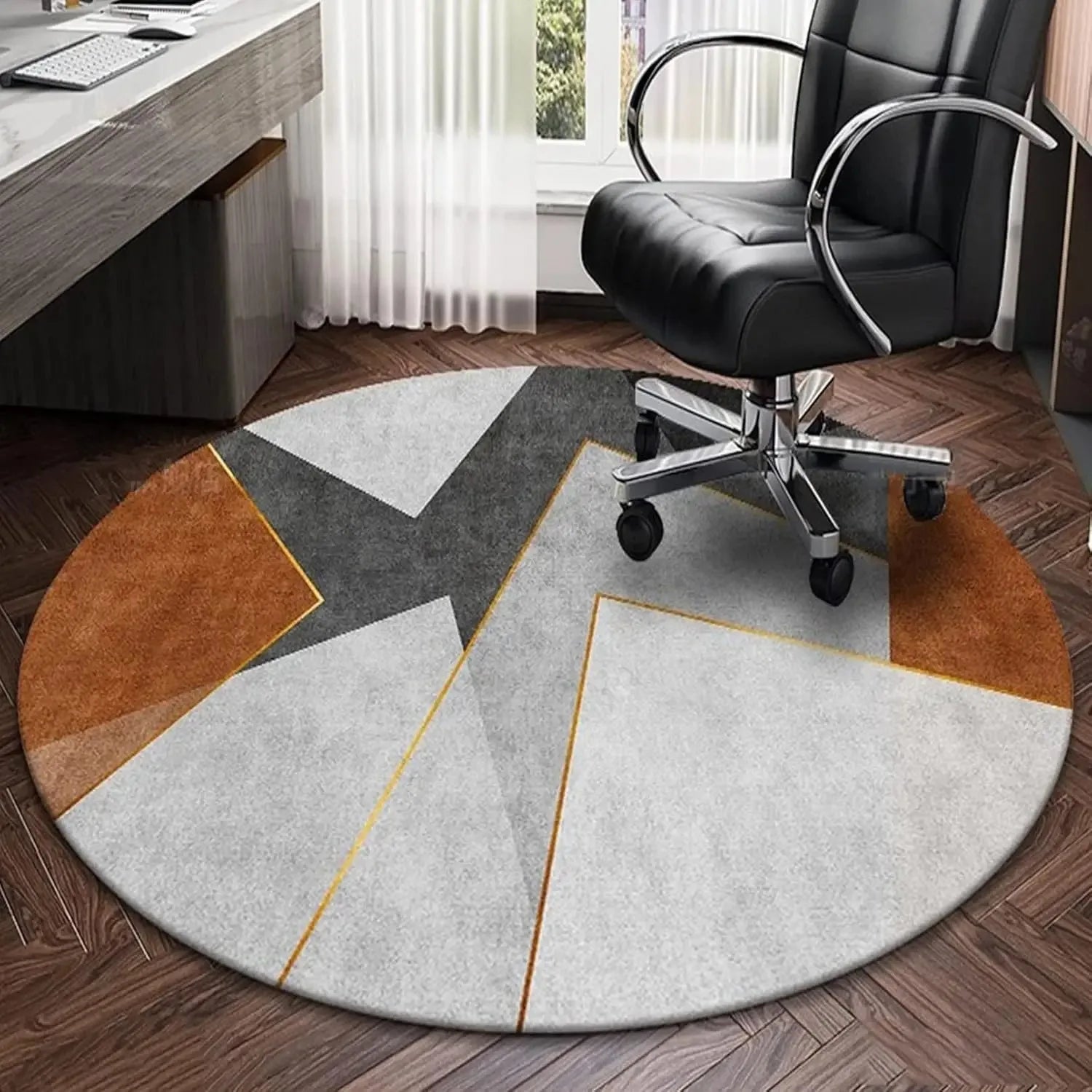 tapis rond moderne