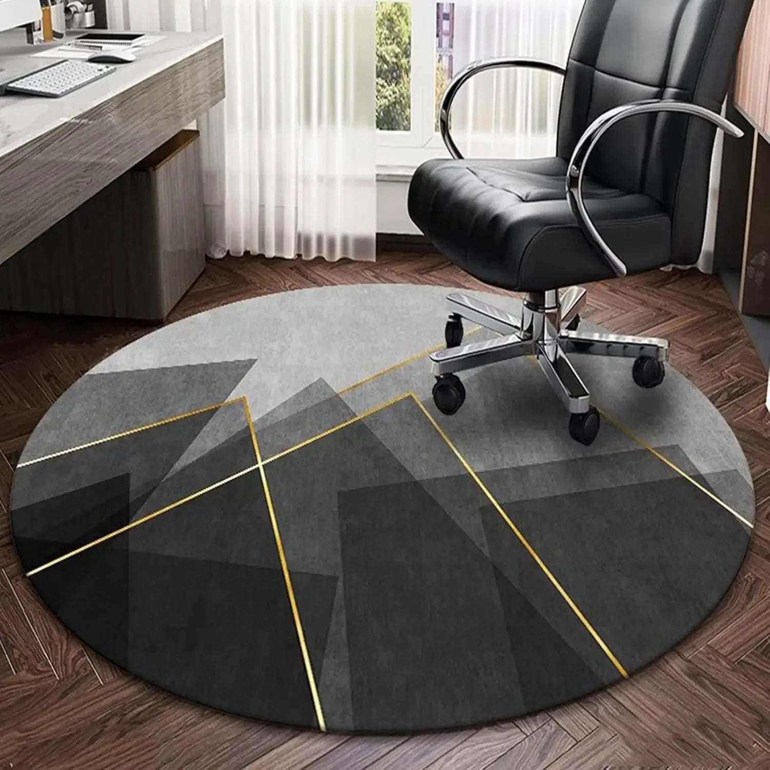tapis rond moderne