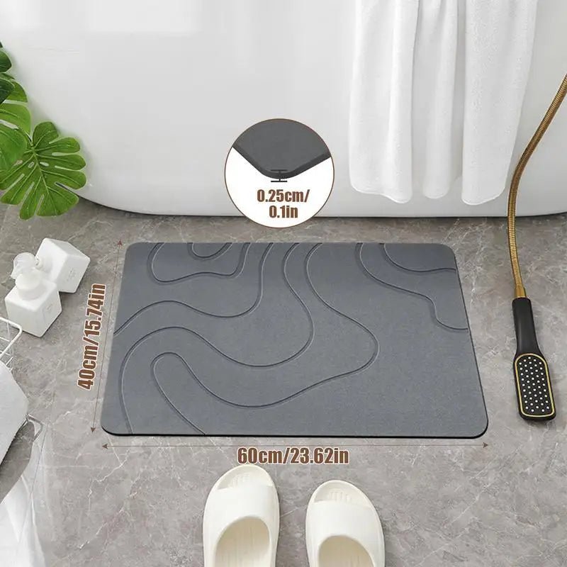 tapis salle de bain moderne
