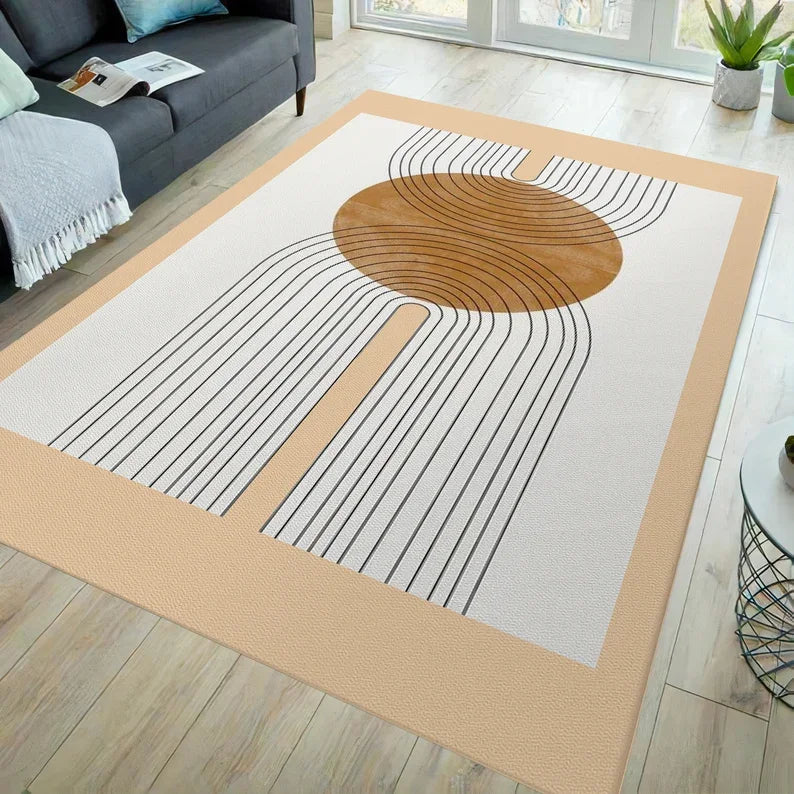 tapis salon moderne coloré