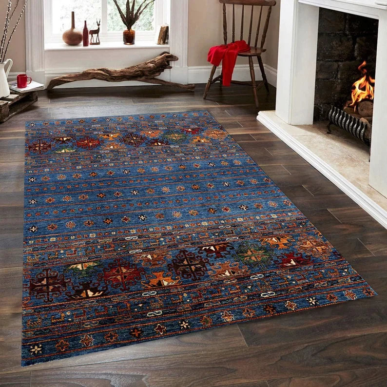 tapis salon moderne coloré